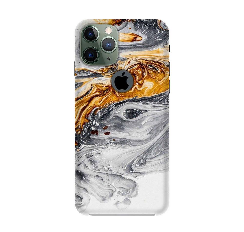 Marble Texture Mobile Back Case for iPhone 11 Pro Logo Cut(Design - 310)