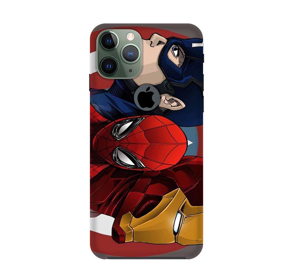Superhero Mobile Back Case for iPhone 11 Pro Logo Cut(Design - 311)
