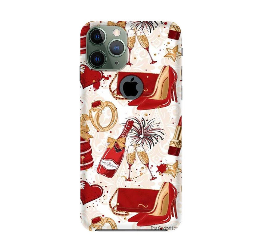 Girlish Mobile Back Case for iPhone 11 Pro Logo Cut  (Design - 312)