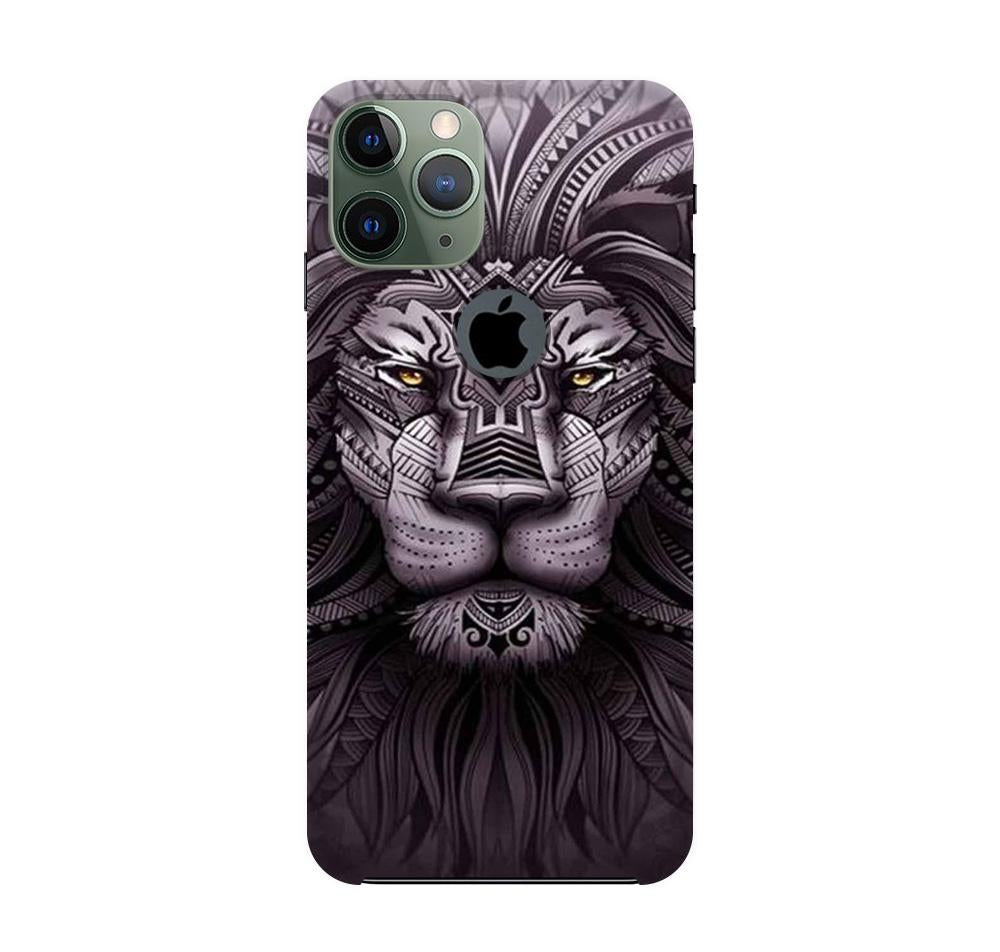 Lion Mobile Back Case for iPhone 11 Pro Logo Cut  (Design - 315)