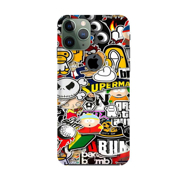 Designer Mobile Back Case for iPhone 11 Pro Logo Cut  (Design - 320)