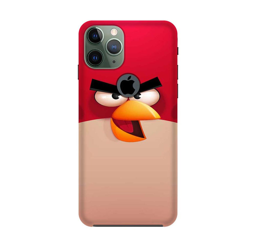 Angry Bird Red Mobile Back Case for iPhone 11 Pro Logo Cut  (Design - 325)