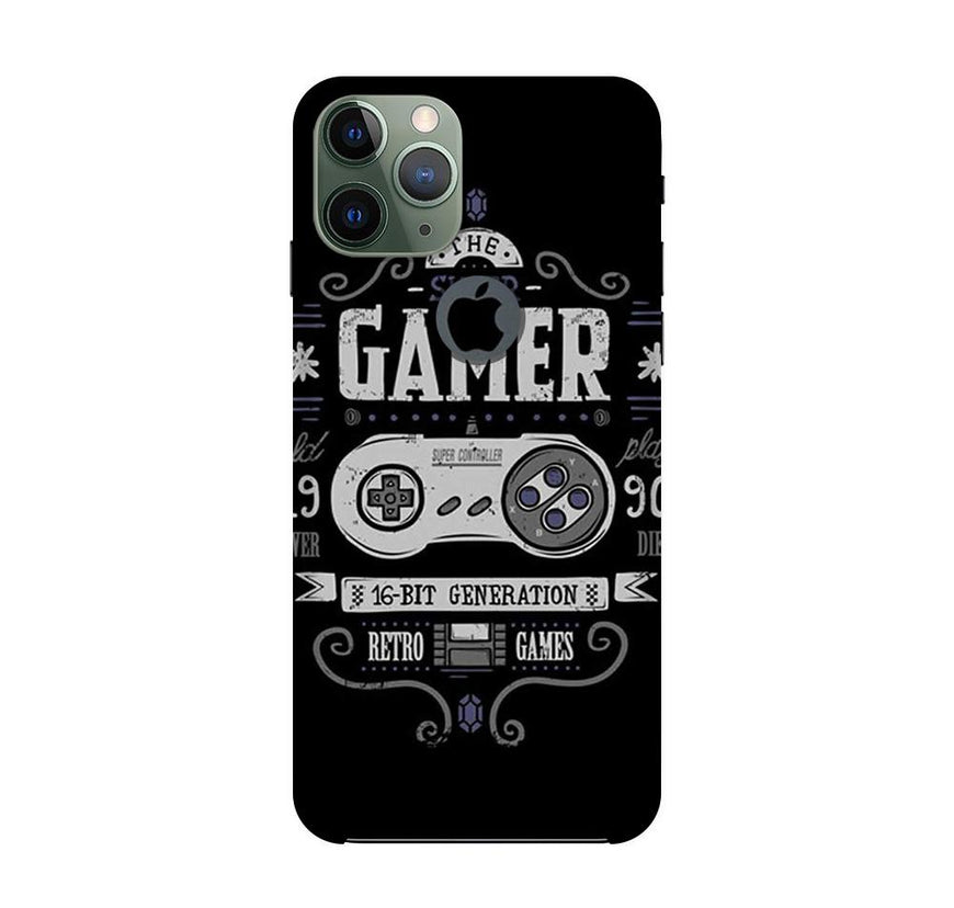 Gamer Mobile Back Case for iPhone 11 Pro Logo Cut  (Design - 330)