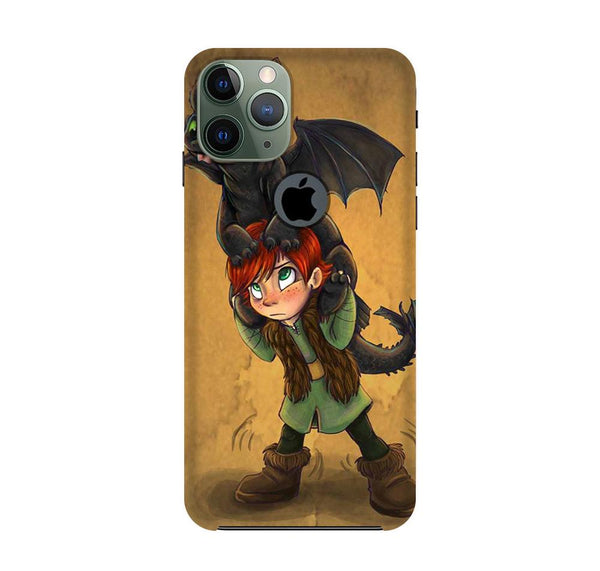 Dragon Mobile Back Case for iPhone 11 Pro Logo Cut  (Design - 336)