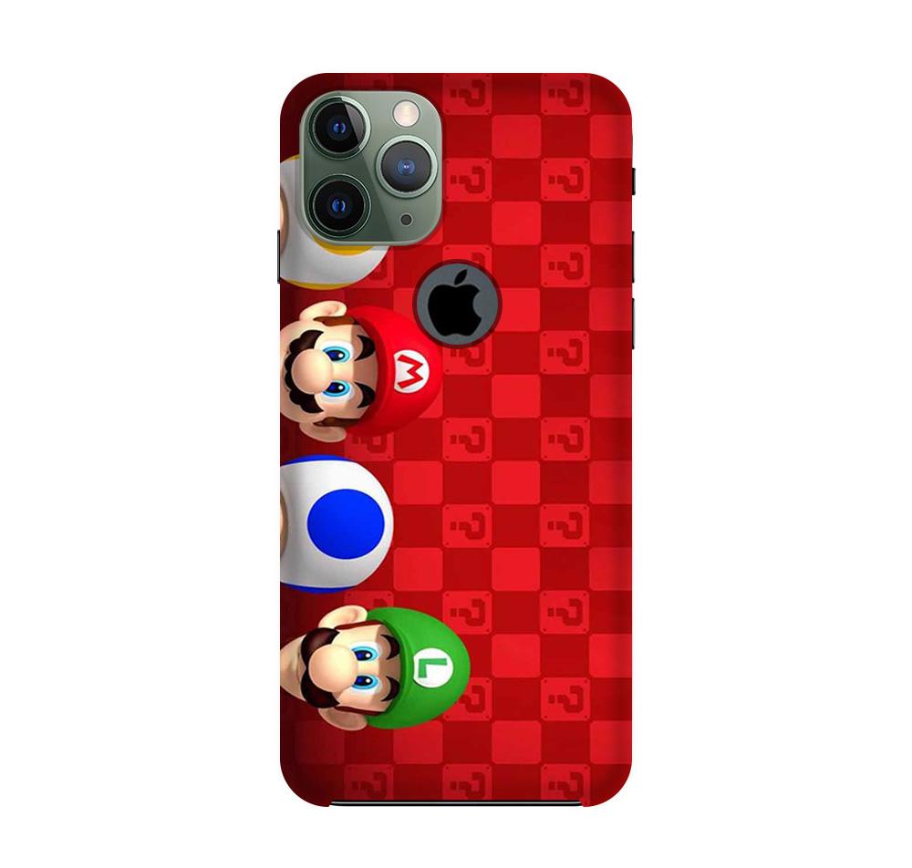 Mario Mobile Back Case for iPhone 11 Pro Logo Cut  (Design - 337)