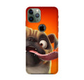 Dog Mobile Back Case for iPhone 11 Pro Logo Cut  (Design - 343)