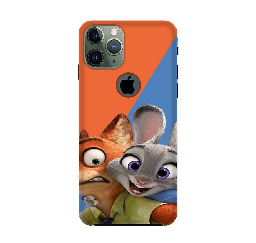Cartoon Mobile Back Case for iPhone 11 Pro Logo Cut  (Design - 346)