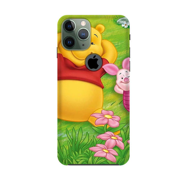 Winnie The Pooh Mobile Back Case for iPhone 11 Pro Logo Cut  (Design - 348)