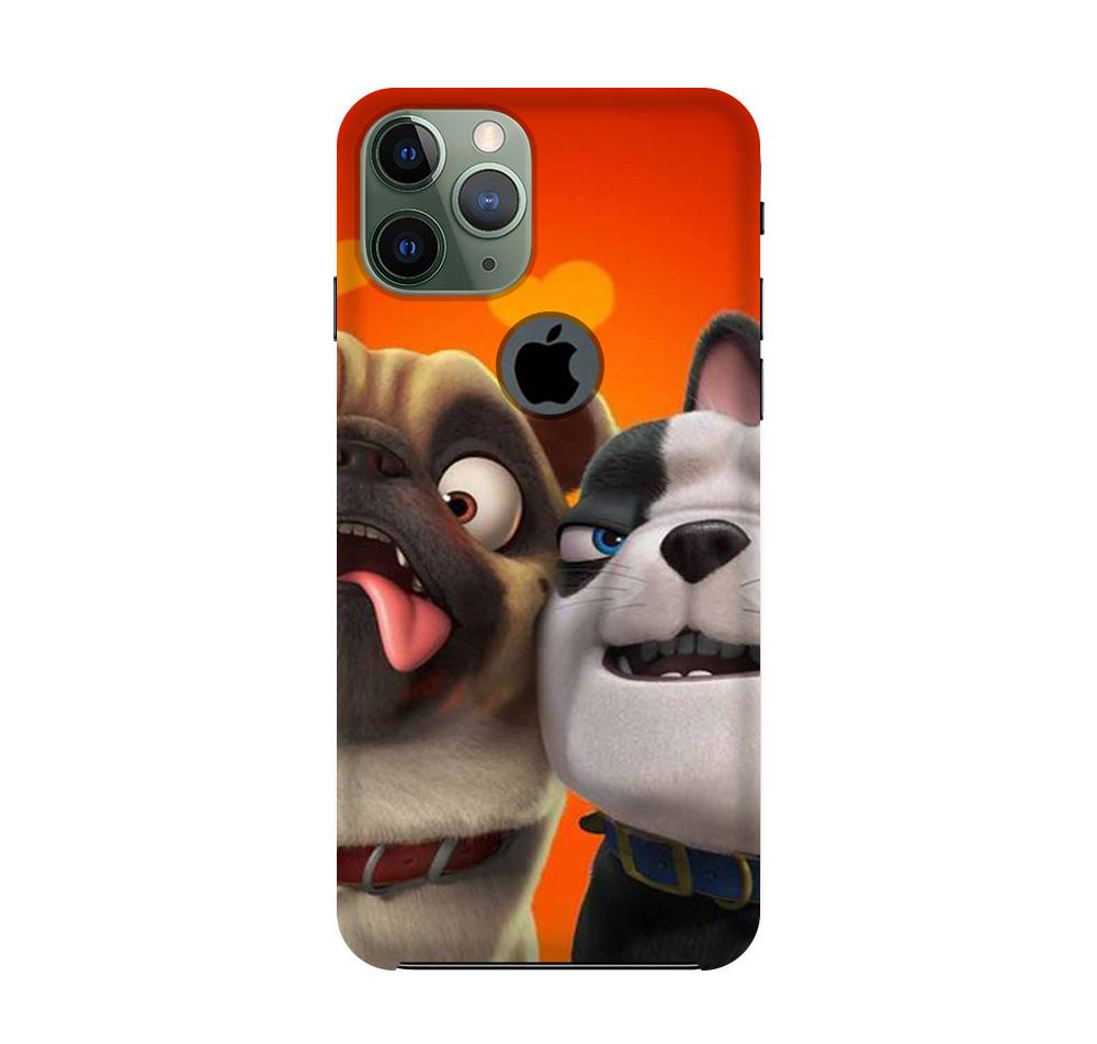 Dog Puppy Mobile Back Case for iPhone 11 Pro Logo Cut  (Design - 350)