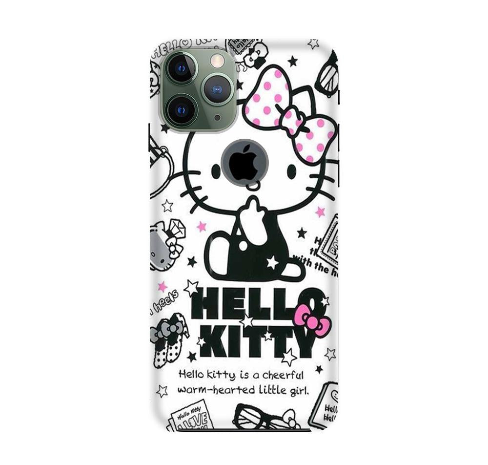 Hello Kitty Mobile Back Case for iPhone 11 Pro Logo Cut  (Design - 361)