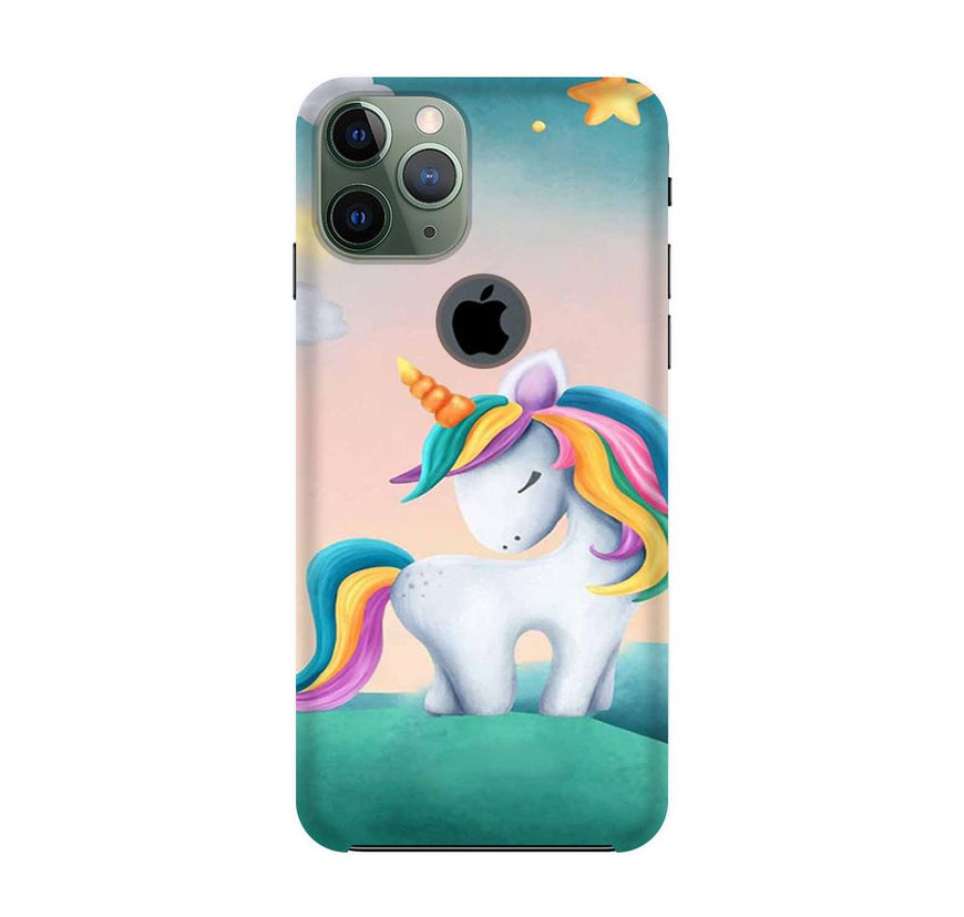 Unicorn Mobile Back Case for iPhone 11 Pro Logo Cut  (Design - 366)