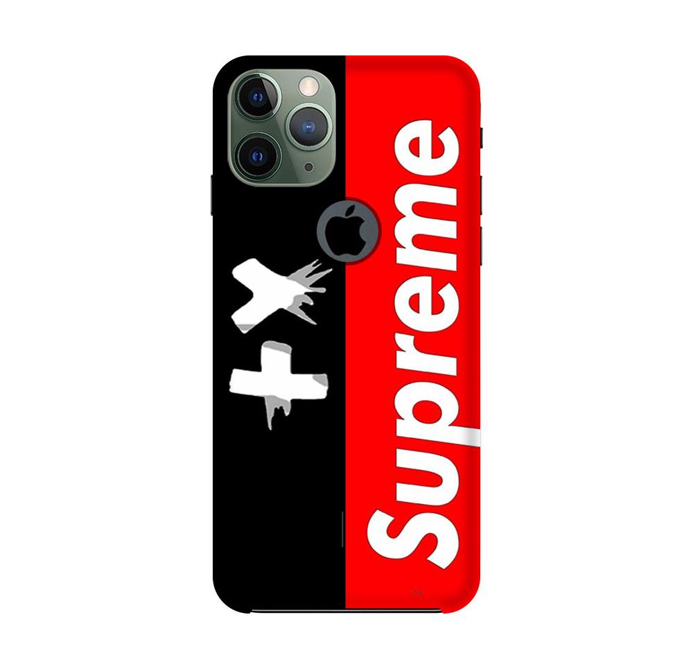 Supreme Mobile Back Case for iPhone 11 Pro Logo Cut  (Design - 389)