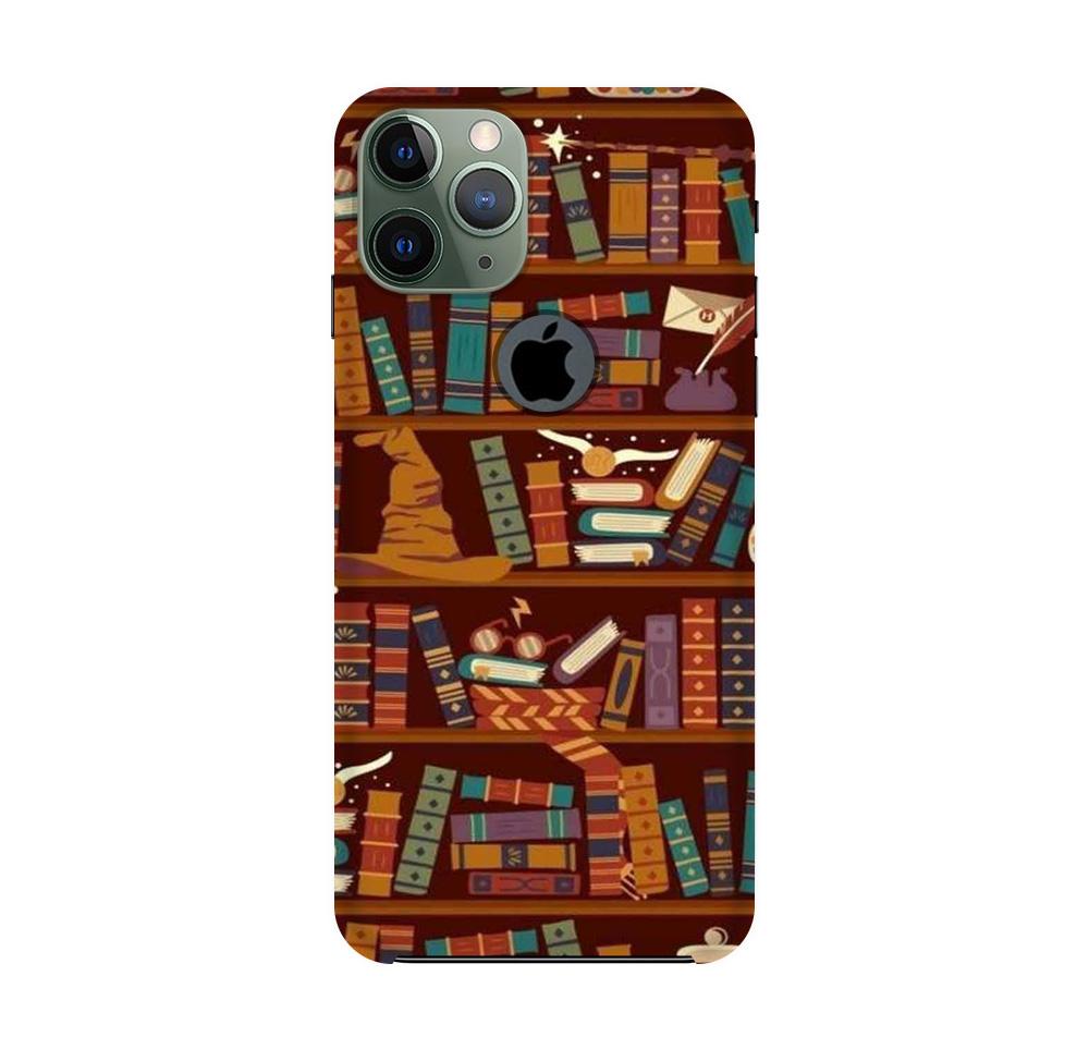 Book Shelf Mobile Back Case for iPhone 11 Pro Logo Cut  (Design - 390)