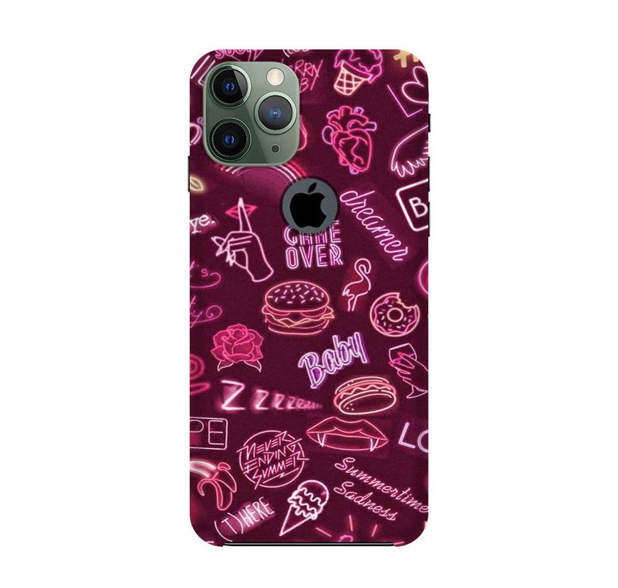 Party Theme Mobile Back Case for iPhone 11 Pro Logo Cut  (Design - 392)