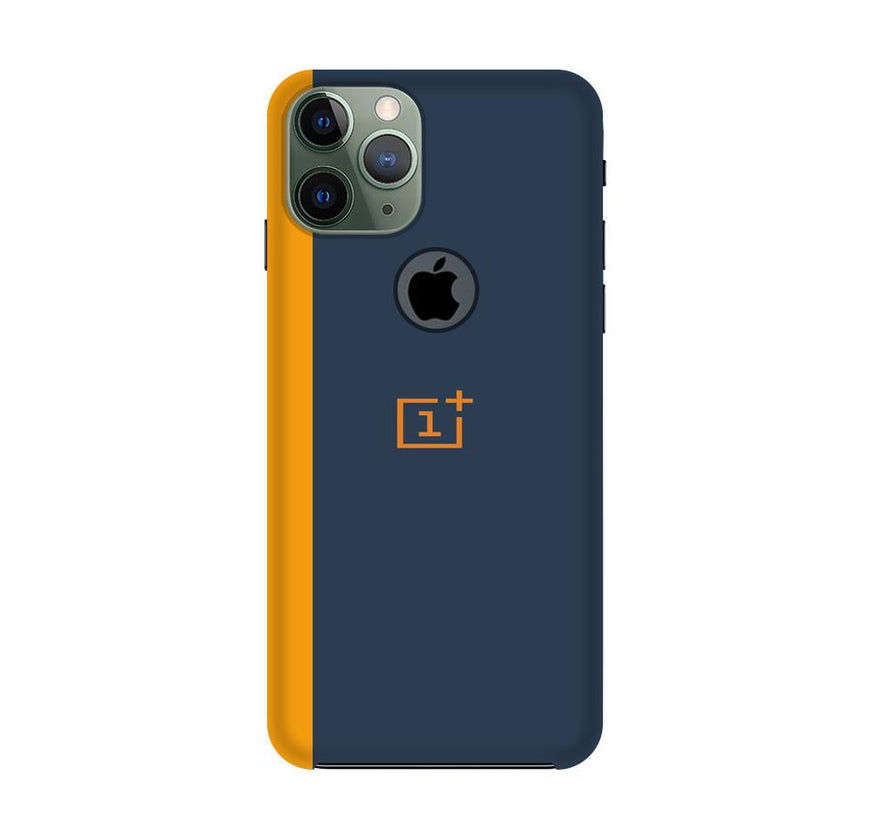 Oneplus Logo Mobile Back Case for iPhone 11 Pro Logo Cut  (Design - 395)