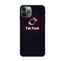 Tiktok Mobile Back Case for iPhone 11 Pro Logo Cut  (Design - 396)