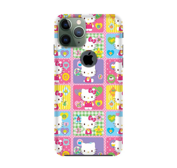 Kitty Mobile Back Case for iPhone 11 Pro Logo Cut  (Design - 400)