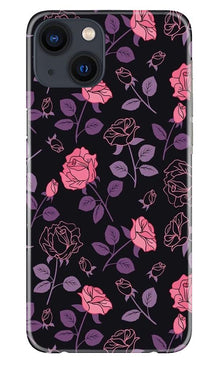 Rose Pattern Mobile Back Case for iPhone 13 (Design - 2)