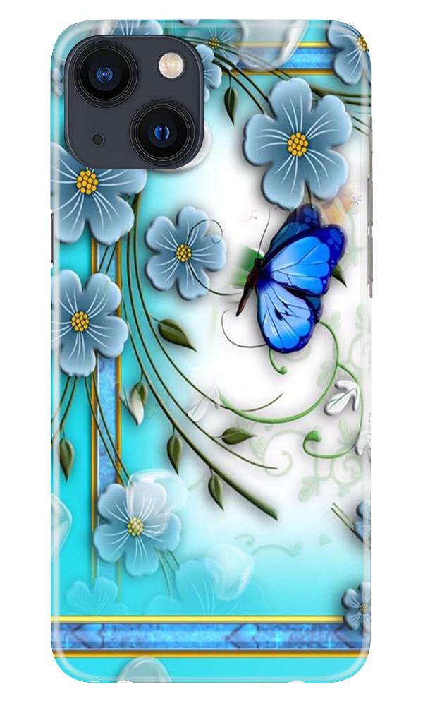 Blue Butterfly Case for iPhone 13
