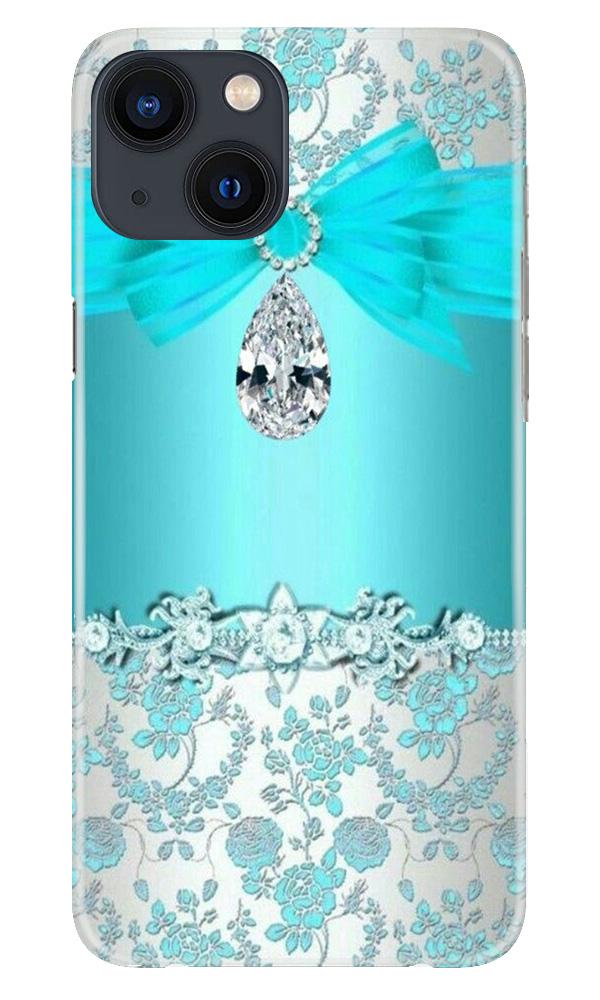 Shinny Blue Background Case for iPhone 13 Mini
