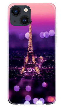 Eiffel Tower Mobile Back Case for iPhone 13 Mini (Design - 86)