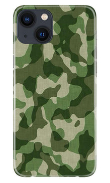 Army Camouflage Mobile Back Case for iPhone 13 Mini  (Design - 106)