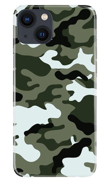 Army Camouflage Mobile Back Case for iPhone 13 Mini  (Design - 108)