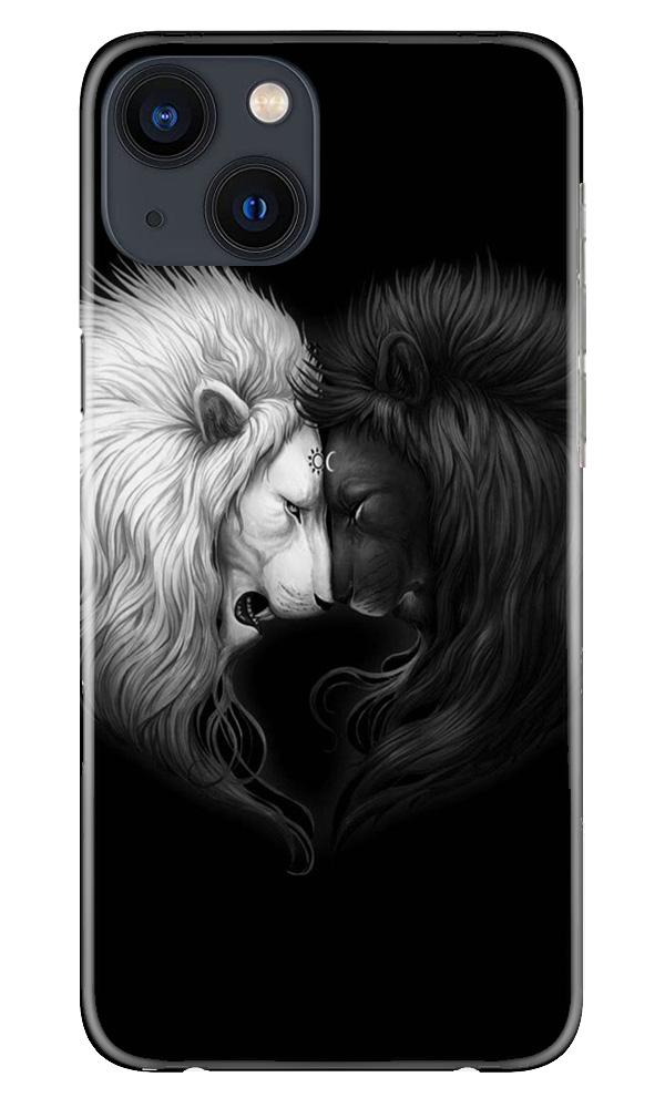 Dark White Lion Case for iPhone 13(Design - 140)