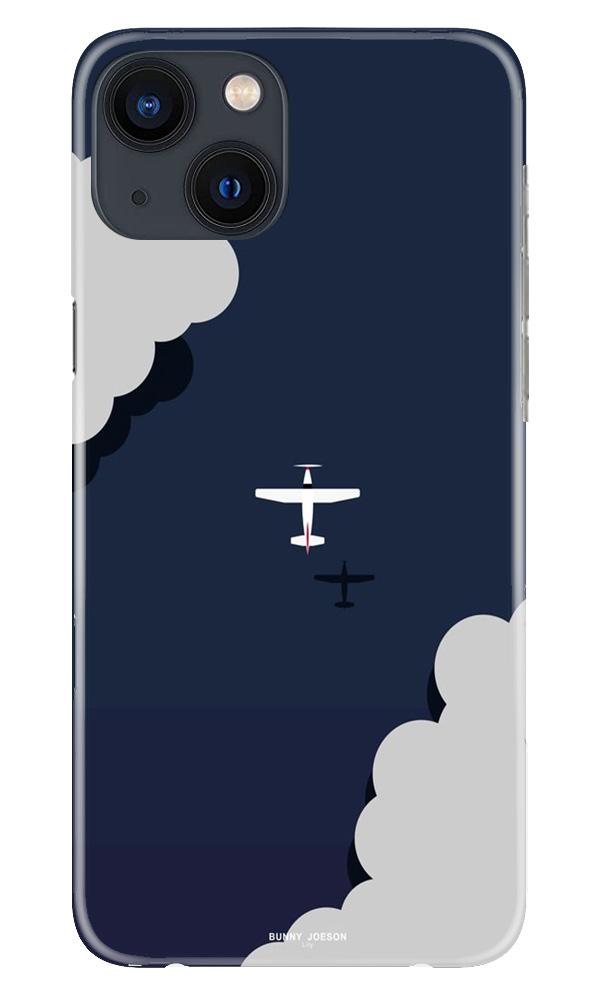 Clouds Plane Case for iPhone 13 Mini (Design - 196)