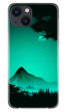 Moon Mountain Mobile Back Case for iPhone 13 (Design - 204)