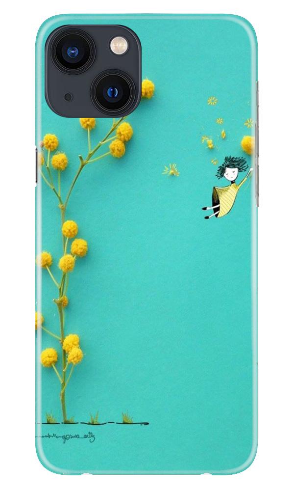 Flowers Girl Case for iPhone 13 Mini (Design No. 216)