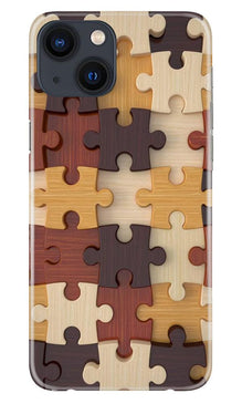 Puzzle Pattern Mobile Back Case for iPhone 13 Mini (Design - 217)