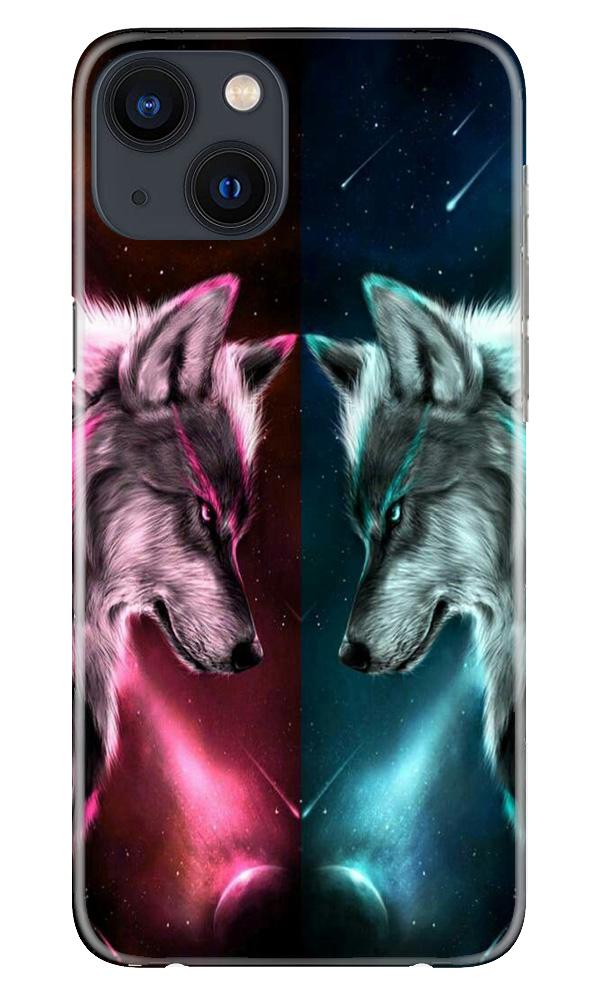 Wolf fight Case for iPhone 13 Mini (Design No. 221)