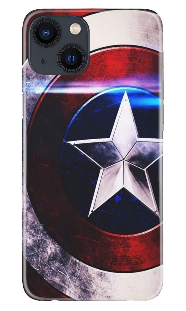 Captain America Shield Case for iPhone 13 Mini (Design No. 250)