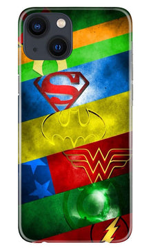 Superheros Logo Mobile Back Case for iPhone 13 (Design - 251)