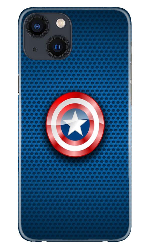 Captain America Shield Case for iPhone 13 Mini (Design No. 253)