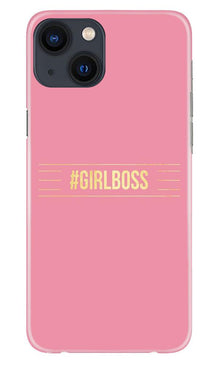 Girl Boss Pink Mobile Back Case for iPhone 13 (Design - 263)