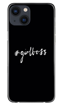 #GirlBoss Mobile Back Case for iPhone 13 Mini (Design - 266)