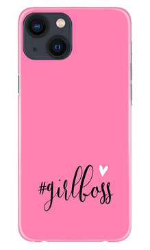 Girl Boss Pink Mobile Back Case for iPhone 13 (Design - 269)