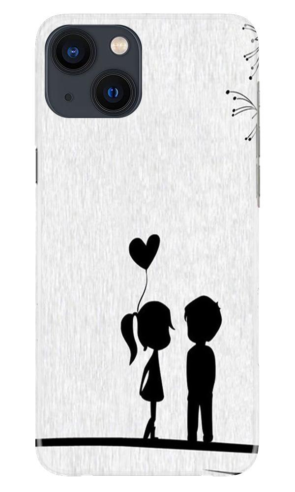 Cute Kid Couple Case for iPhone 13 Mini (Design No. 283)