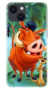 Timon and Pumbaa Mobile Back Case for iPhone 13 Mini (Design - 305)