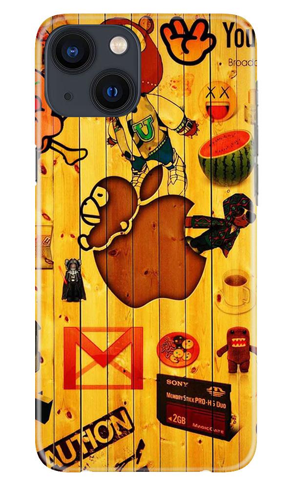 Wooden Texture Mobile Back Case for iPhone 13 (Design - 367)