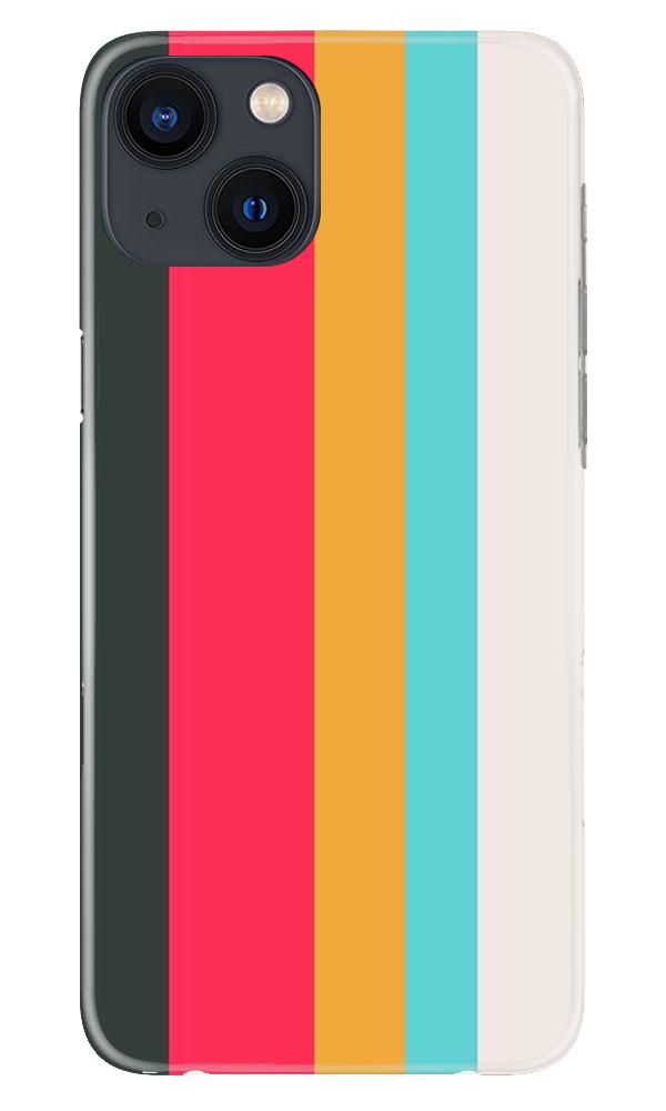 Color Pattern Mobile Back Case for iPhone 13 Mini (Design - 369)