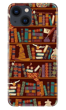 Book Shelf Mobile Back Case for iPhone 13 (Design - 390)