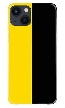 Black Yellow Pattern Mobile Back Case for iPhone 13 (Design - 397)