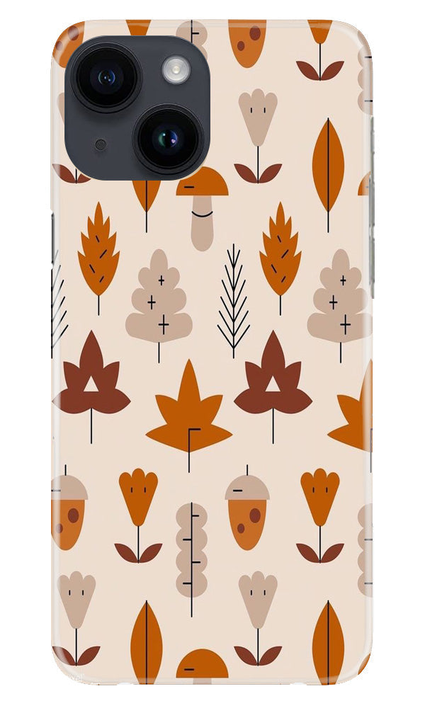 Leaf Pattern Art Case for iPhone 14  (Design - 132)