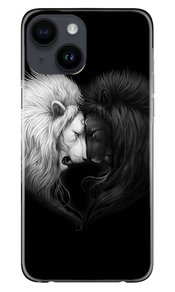 Dark White Lion Case for iPhone 14(Design - 140)