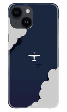 Clouds Plane Mobile Back Case for iPhone 14 (Design - 165)