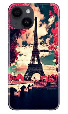 Eiffel Tower Mobile Back Case for iPhone 14 (Design - 181)