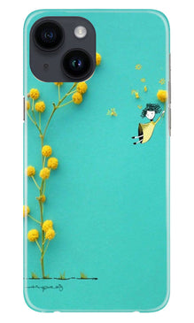 Flowers Girl Mobile Back Case for iPhone 14 (Design - 185)